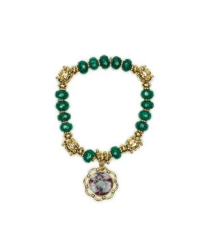 Stretch Bracelet - European Floral Tapestry