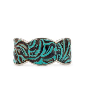 Elisabetta Cuff - Tooled Turquoise