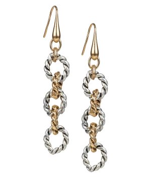 Drop Earrings - Rope Ring