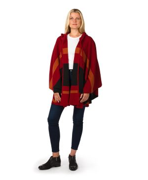 Striped Hooded Cape - Classics