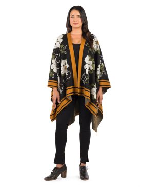 Shawl - Marigold Harvest - Black