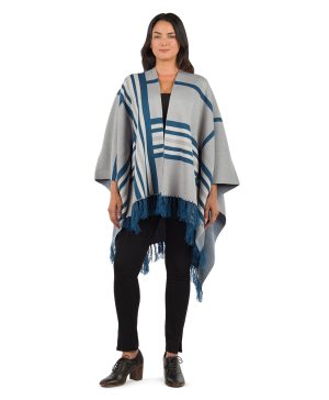 Striped Shawl - Fringed