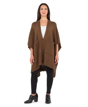 Woven Shawl with Pockets - Classics