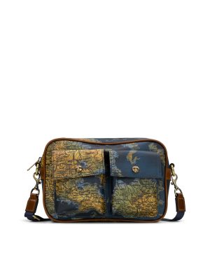 Praiano Belt Bag - Patina Coated Linen Canvas – Greek Map