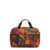Calise Luggage Duffel - Patina Coated Linen Canvas - Multi Print