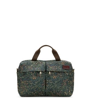 Calise Carry‑On - Patina Coated Linen Canvas ‑ Tuscan Fields