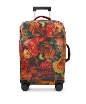 Cagliari Roller Duffel - Patina Coated Linen Canvas - Multi Print