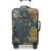 Cagliari Roller Duffel - Patina Coated Linen Canvas ‑ Greek Map