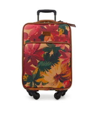 Vettore Trolley - Patina Coated Linen Canvas — Spring Multi