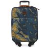 Vettore Trolley - Patina Coated Linen Canvas – Greek Map