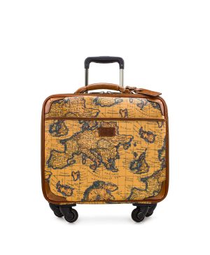 Velino Trolley -  Patina Coated Linen Canvas — European Map Print