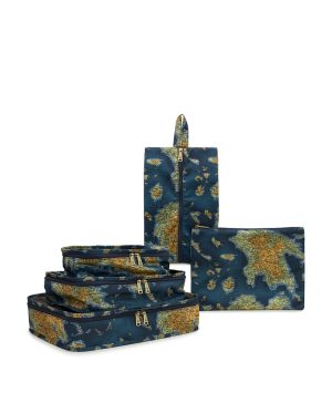 Travel Cubes - Woven Poly ‑ Greek Map