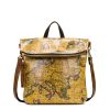 Luzille Convertible Backpack- European Map