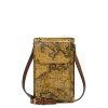 Chiavella Phone Crossbody - European Map