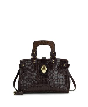 Sancia Woven Satchel - Vintage Distressed Woven