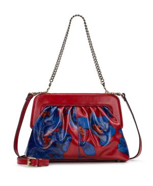 Zelia Frame Clutch - Grecian Rose Print