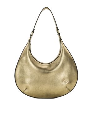 Coco Crescent Hobo - Vintage Distressed Metallic