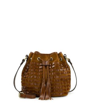 Bellona Drawstring Bucket - Suede Leather