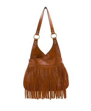 Pienza Shoulder Bag - Rugged Natural Grain Leather