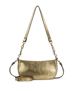 Sassi Baguette Crossbody - Vintage Distressed Metallic