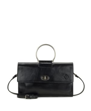 Belvi Top Handle Crossbody - Vintage Distressed Leather