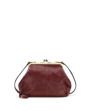 Sofia Frame Crossbody - Rugged Natural Grain Leather