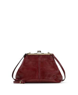 Sofia Frame Crossbody - Rugged Natural Grain Leather