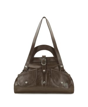 Milania Convertible Satchel - Vintage Distressed Leather