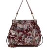 Lidney Slouchy Satchel - European Floral Tapestry