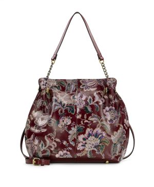 Lidney Slouchy Satchel - European Floral Tapestry